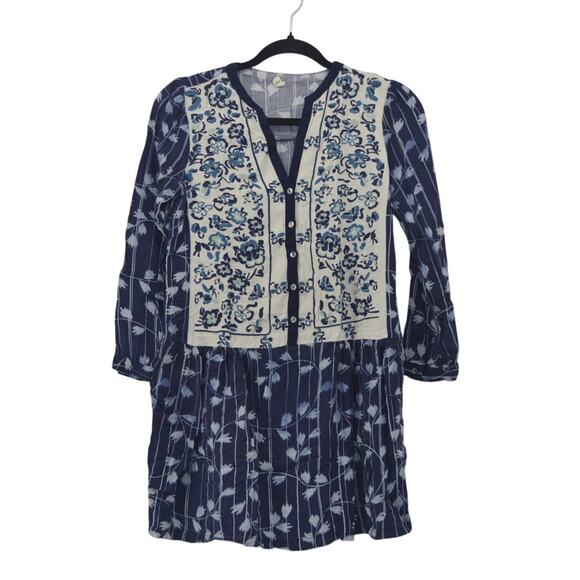 Tiny Anthropologie  Womens Short Dress Size XSP Boho Floral - Picture 1 of 16
